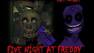 HISTORIA DE FIVE NIGHT AT FREDDY 1 2 Y 3 TEORIA [upl. by Pallua]