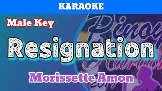 Resignation by Morissette Karaoke  Male Key [upl. by Anehsuc]