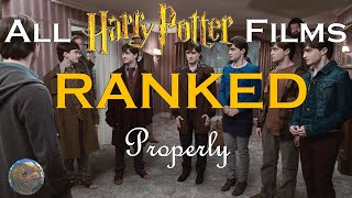 All Harry Potter Films Ranked Properly [upl. by Odelle]