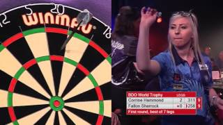 Sherrock vs Hammond Darts Ladies World Trophy 2017 Round 1 [upl. by Bloch]