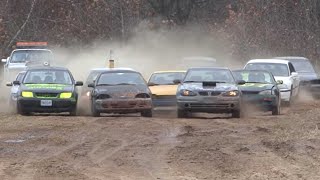 Saginaw County Fairgrounds beater car races [upl. by Marguerita452]