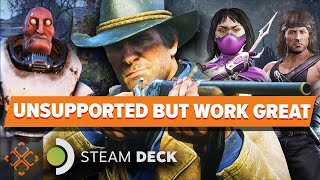 7 Unsupported Games That Run Great On The Steam Deck [upl. by Ydnem]