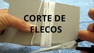 TIP o Secreto Como cortar FLECOS para tejido a crochet o ganchillo N° 14 tutorial paso a paso [upl. by Eelir]