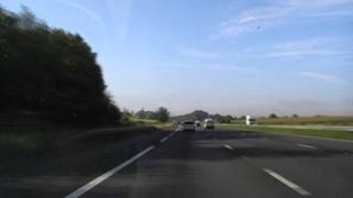 Driving On The M5 From J27 Tiverton To J28 Honiton England 19th August 2011 [upl. by Labanna]