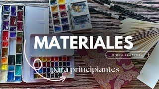 Materiales para empezar a pintar en acuarela [upl. by Ennayehc]