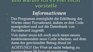 PAYSAFECARD HACKEN WERT MANIPULIEREN WORKS 100 [upl. by Monto]