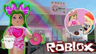 🍩ABRO MI TIENDA DE DONAS Y CAFÉ KAWAII☕EN BLOXBURG🏪 ROBLOX [upl. by Subak]