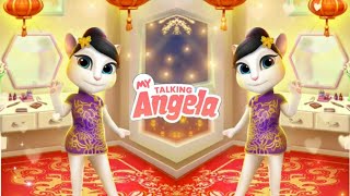 My talking angela Golden flower 🌺🌻🌹🌷Angelas new look 💖💖💖😀😀 [upl. by Trabue250]