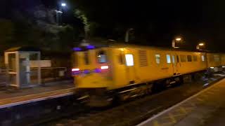 3Q18 heads off into the night passing Belper station [upl. by Lehcear]