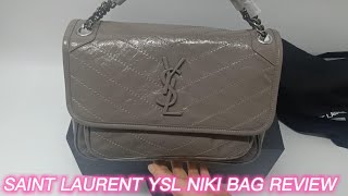 SAINT LAURENT YSL NIKI BAG UNBOXINGampREVIEW MEDIUM [upl. by Iasi267]