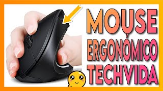 TECHVIDA Ratón ergonómico Vertical inalámbrico Recargable USB de 24 G [upl. by Sumedocin]