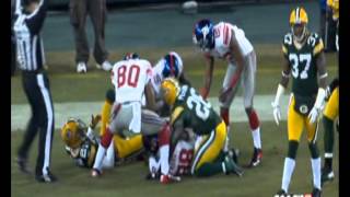 Eli Manning hail mary pass to Hakeem Nicks HUN [upl. by Ayetal]