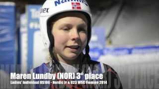 Maren Lundby NOR  3rd place Individual HS106 Ladies  WSC Fiemme 2014 [upl. by Goldenberg233]