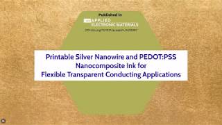 Silver nanowirebased nanocomposite vlog [upl. by Lorenz]