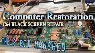 Commodore 64 Restoration  Black Screen repair [upl. by Negam]