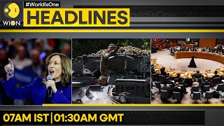 Harris set to take spotlight at DNC  Ukraine continues push into Kursk  WION Headlines [upl. by Dor87]