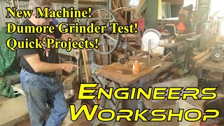 New Machine Dumore Toolpost Grinder Test Quick Projects [upl. by Nimrahc]