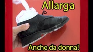 Come allargare le scarpe con il ghiaccio how to enlarge your shoes with ice [upl. by Flessel]