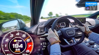 2017 Audi SQ5 354hp  0220 kmh acceleration 60FPS [upl. by Llireva]