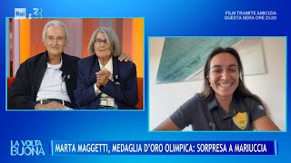 Marta Maggetti medaglia doro olimpica sorpresa per Mariuccia  La volta buona 25092024 [upl. by Adnawot]