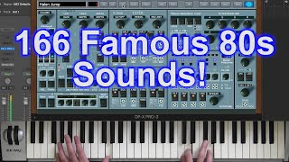 166 Famous 80s Sounds  How to play  OPX PRO3 [upl. by Caralie667]