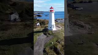 Newly renovated lighthouse louisbourg cape Breton nova Scotia capebretonisland walkingtrail [upl. by Rosen540]