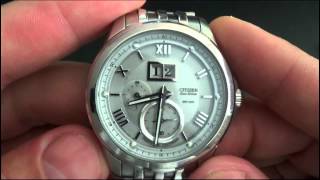 Citizen EcoDrive Perpetual Calendar Caliber E310 [upl. by Nofets83]