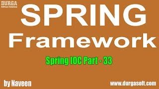 Java Spring  Spring Framework  Spring IOC Part  33 by Naveen [upl. by Yrrab729]