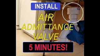 How to Install a Drain with an Air Admittance Valve [upl. by Drus528]