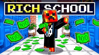 I Sent Baby Preston to RICHEST School In Minecraft [upl. by Ecnarolf739]