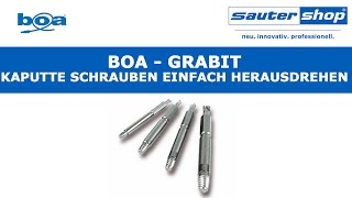 GRABIT Schraubenausdreher von Boa  Kaputte Schrauben entfernen bzw herausdrehen  sautershop [upl. by Nedloh410]