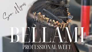 Bellami Weft Hair Extensions And CORECT Application Tips weftextensions besthairextensions [upl. by Ahsilrak]