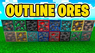 Outlined Ores Texture Pack For Minecraft Bedrock 120  Android IOS Windows Xbox PS5 [upl. by Dracir]