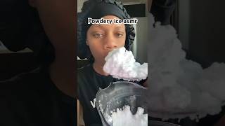 Powdery ice asmr iceeatingasmr crunchyfrost asmr iceeating eatingiceasmrsoft [upl. by Fairfax]