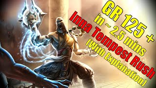 Diablo 3 Season 25  Tempest Rush Inna Monk GR 125  Speeds in  25 mins [upl. by Ocsisnarf]