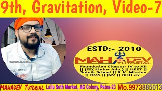 Class 9  Gravitation  Video 7 [upl. by Torbert278]