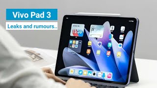 Vivo Pad 3  Official Look  Price  Launch Date and all features in hindi 💙 leaks rumours vivo [upl. by Pirali]