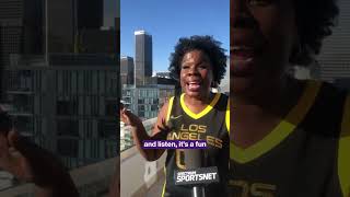 LA Sparks Basketball  Leslie Jones [upl. by Wallace]