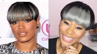 KEKE PALMER Bowl Cut Wig TutorialChimereNicole [upl. by Snapp]