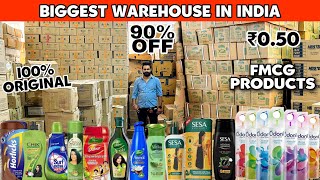 Biggest Warehouse In India 100 Original FMCG Products 90 Off Dl84vlogs [upl. by Mansfield]