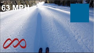 Skiing 63 MPH on Lead Foot at Park City Feb 24 2024 [upl. by Peh]