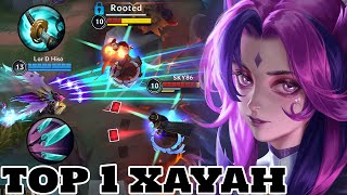 Wild Rift Xayah  Top 1 Xayah Gameplay Rank Challenger [upl. by Alemahs]