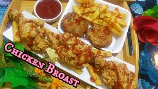 Chicken Broast Crispy recipe  KFC style fried chicken [upl. by Atilegna]