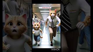 cat 😱😱😥❤❤yellowcat funny cartoon animation kitten cute sad catlover talkingtom [upl. by Rahel528]