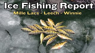 Ice Fishing Report Leech Lake Lake Winnie and Mille Lacs Lake 12142023 [upl. by Guido597]