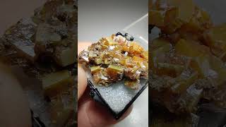 Wulfenite crystals Chihuahua Mexico [upl. by Napas584]