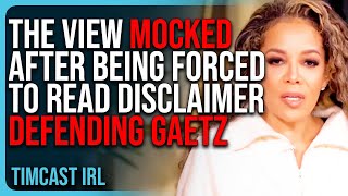 The View MOCKED After Being FORCED To Read Legal Disclaimer Defending Matt Gaetz [upl. by Ardra702]