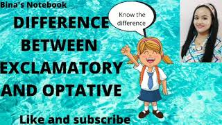 Difference between Optative and Exclamatory  Both are not same  Know the differences [upl. by Halfdan215]