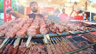 Italy Street Food Massive Apulian “Bombette” of Pork “Capocollo” and Stringy Cheese [upl. by Whitcher]