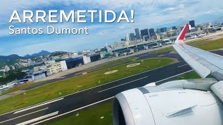 ARREMETIDA ESPETACULAR NO SANTOS DUMONT LATAM A320neo  Pouso no Rio de Janeiro SDU [upl. by Sawyor]